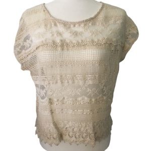 Blu Pepper Vintage Sheer Top